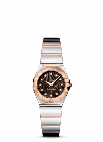 Omega Constellation Quartz 24 Polished Stainless Steel / Red Gold / Brown Supernova 123.20.24.60.63.002 (12320246063002)